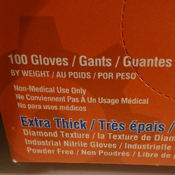 Orange Nitrile HD Gloves - XXL - Picture 3 of 8